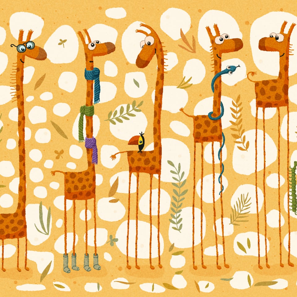 Bottle preview - Giraffes